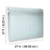Wallpaper Pergola Lattice Wallpaper // Blue 