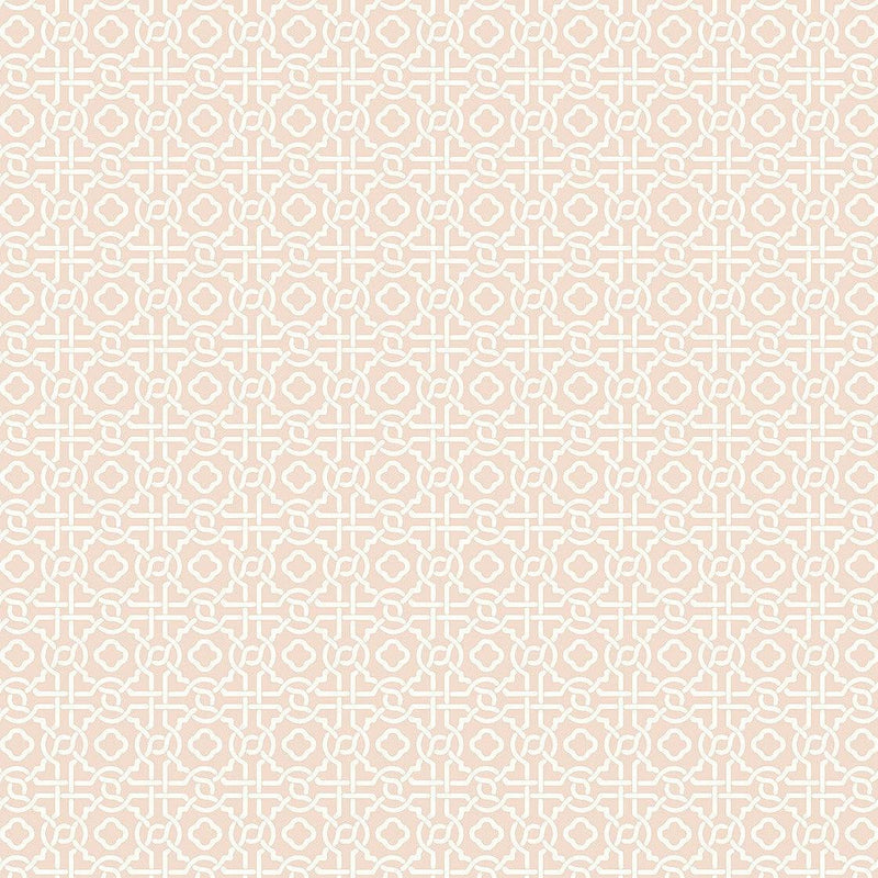 Wallpaper Pergola Lattice Wallpaper Sample // Light Pink 8 x 10 