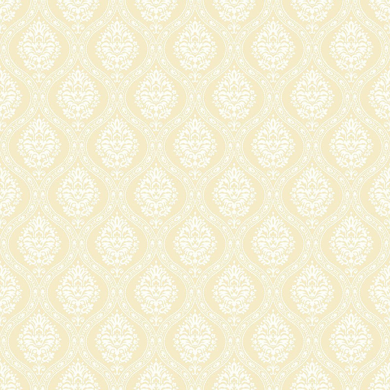 Wallpaper Petite Ogee Wallpaper // Yellow 