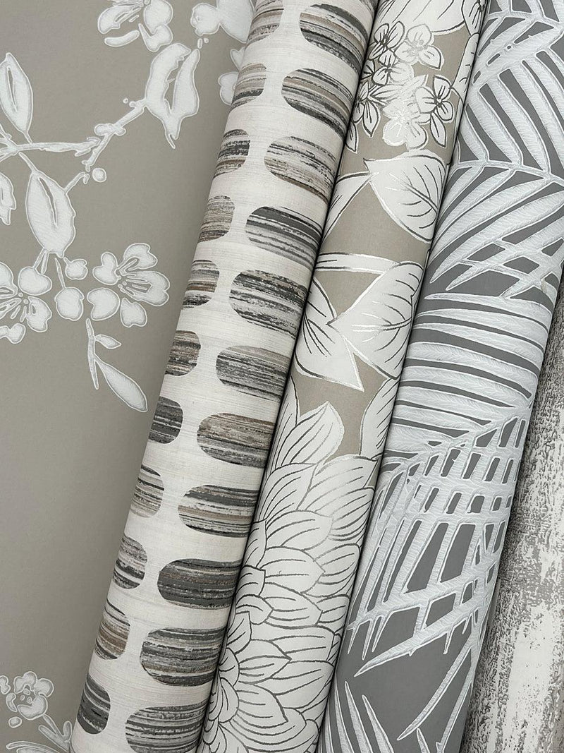 Wallpaper Petite Pergola Wallpaper // Grey & Taupe 