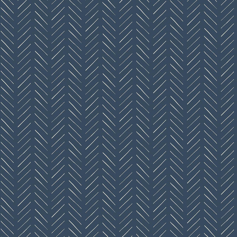 Wallpaper Pick-Up Sticks Wallpaper Sample // Blue 8 x 10 