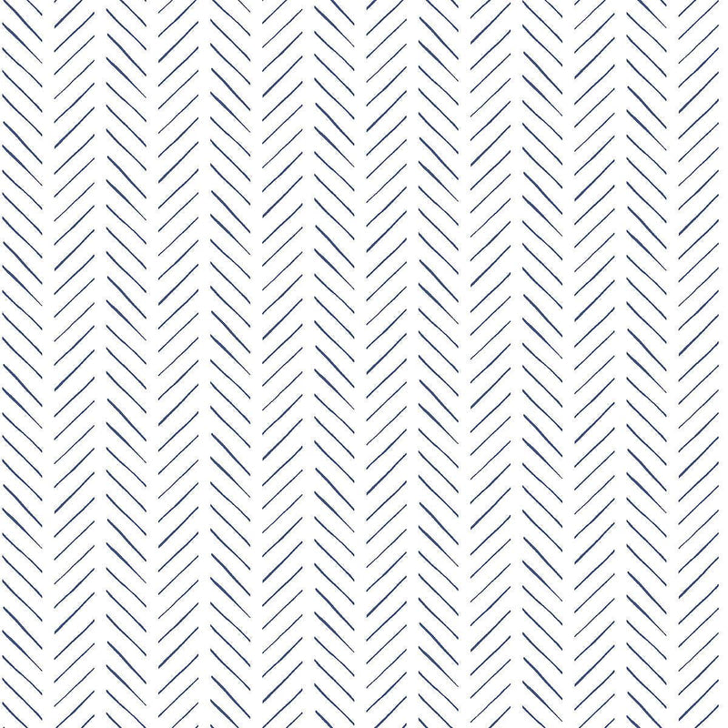 Wallpaper Pick Up Sticks Wallpaper Sample // Navy 8 x 10 