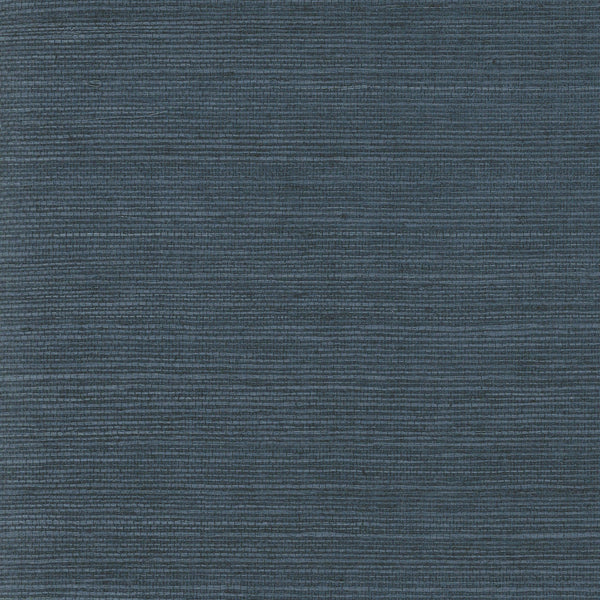 Wallpaper Plain Grass Sisal Grasscloth Wallpaper // Blue 