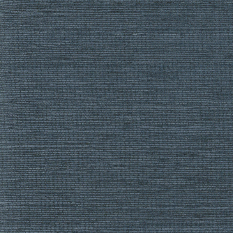 Wallpaper Plain Grass Sisal Grasscloth Wallpaper Sample // Blue 8 x 10 