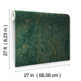 Wallpaper Polished Marble Wallpaper // Green 