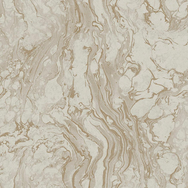 Wallpaper Polished Marble Wallpaper Sample // Taupe 8 x 10 