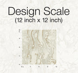 Wallpaper Polished Marble Wallpaper // White & Gold 