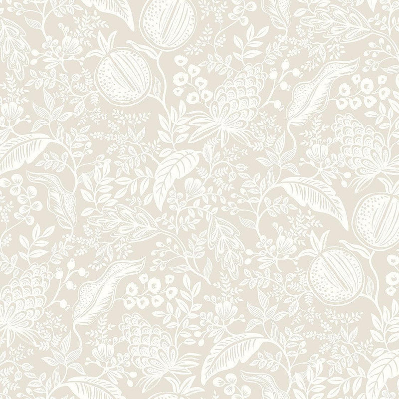 Wallpaper Pomegranate Wallpaper Sample // Beige 8 x 10 