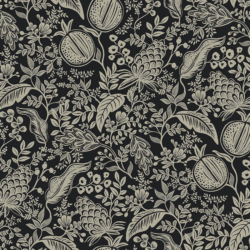 Wallpaper Pomegranate Wallpaper Sample // Black 8 x 10 