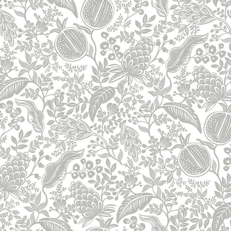 Wallpaper Pomegranate Wallpaper Sample // White & Black 8 x 10 