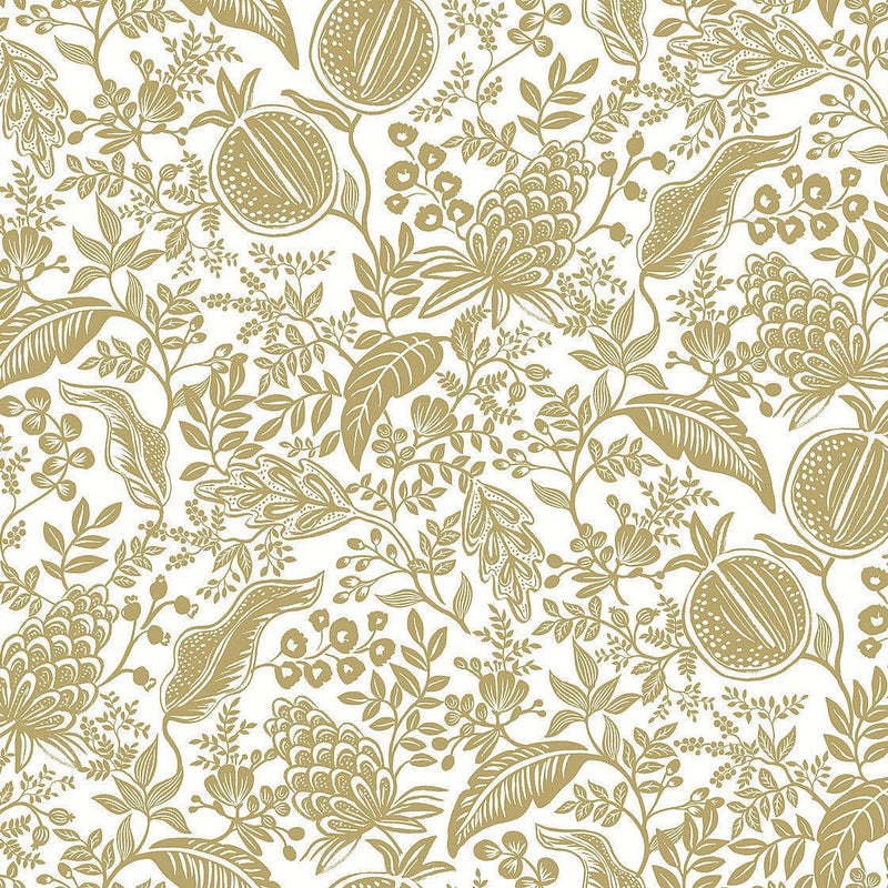 Wallpaper Pomegranate Wallpaper Sample // White 8 x 10 