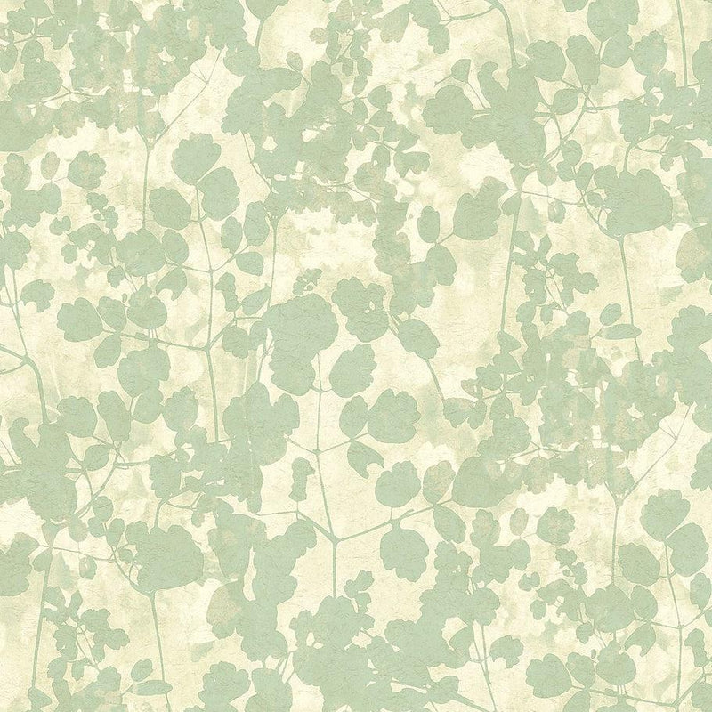 Wallpaper Pressed Leaves Wallpaper // Green 