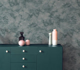 Wallpaper Pressed Petioles Wallpaper // Teal 