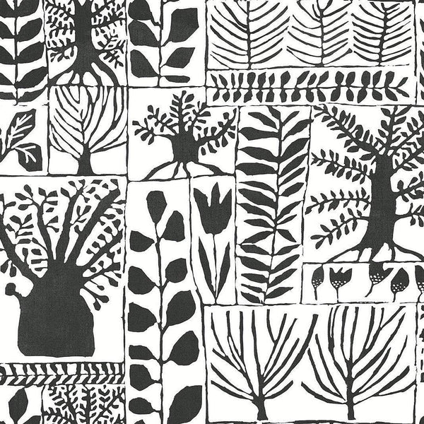 Wallpaper Primitive Trees Wallpaper // Black & White 