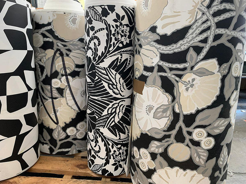 Black and White Wallpaper | Abstract Primitive Vines Design