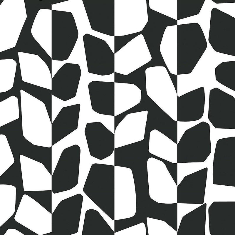 Wallpaper Primitive Vines Wallpaper Sample // Black & White 8 x 10 