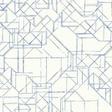 Wallpaper Prism Schematics Peel & Stick Wallpaper // Cobalt 