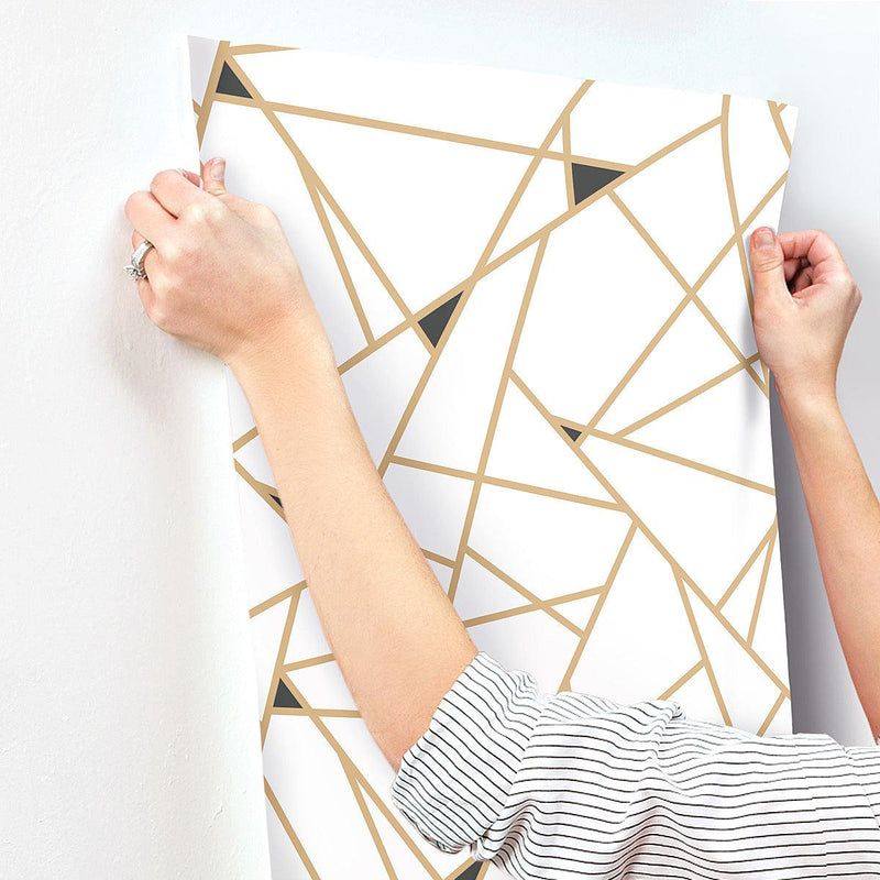 Wallpaper Prismatic Wallpaper // Gold & Black 