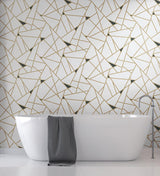 Wallpaper Prismatic Wallpaper // Gold & Black 