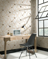 Wallpaper Prismatic Wallpaper // Gold & Black 