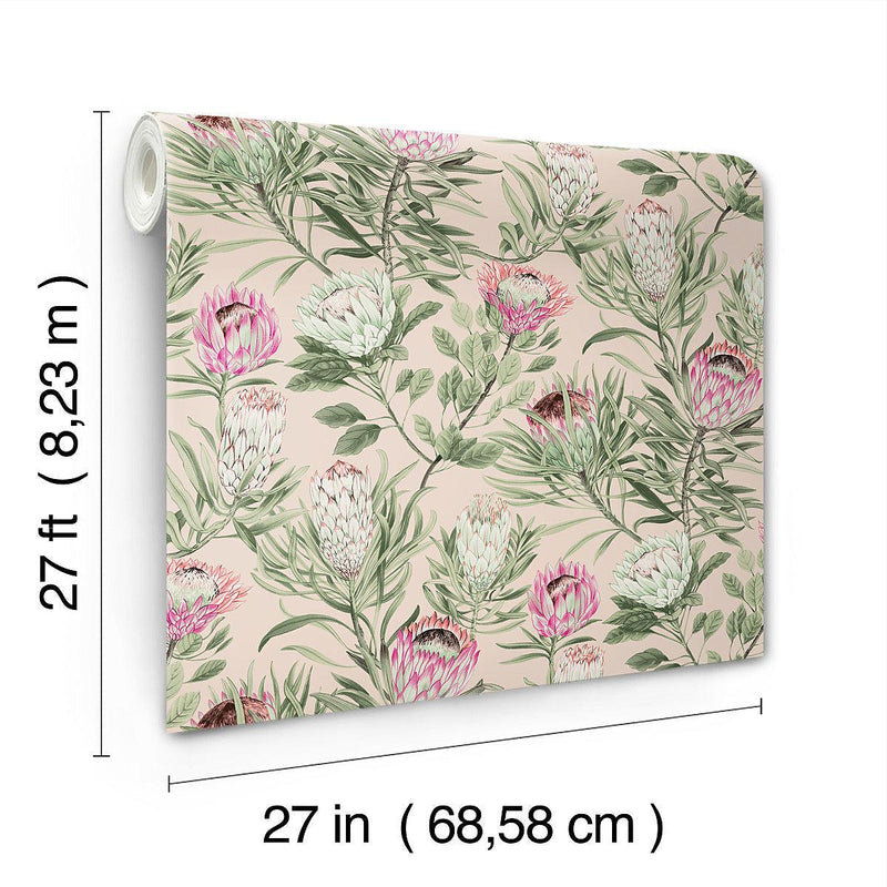 Wallpaper Protea Wallpaper // Blush 