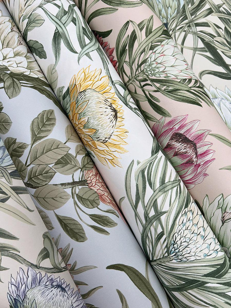 Wallpaper Protea Wallpaper // Blush 