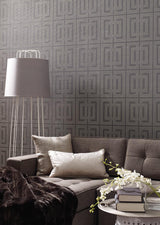 Wallpaper Quad Wallpaper // Grey & Charcoal 