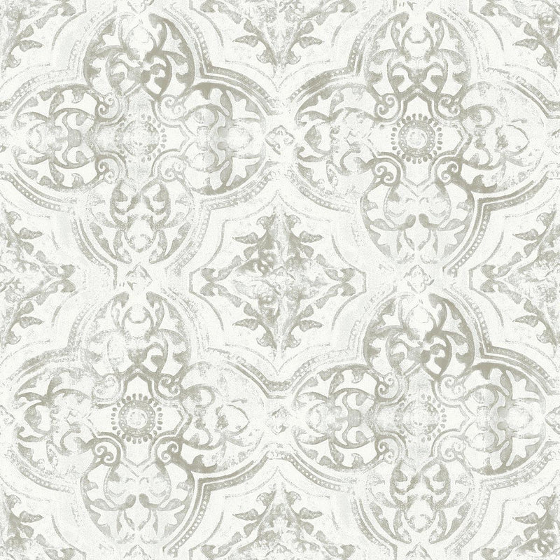 Wallpaper Quartet Wallpaper Sample // White & Neutral 8 x 10 