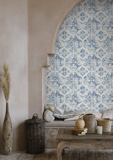 Wallpaper Quartet Wallpaper // White & Blue 