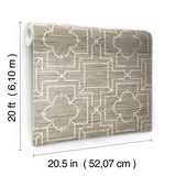 Wallpaper Quatrefoil Trellis Peel & Stick Wallpaper // Neutral 