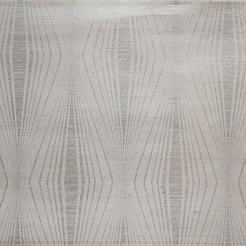 Wallpaper Radiant Wallpaper Sample // Silver & White 8 x 10 