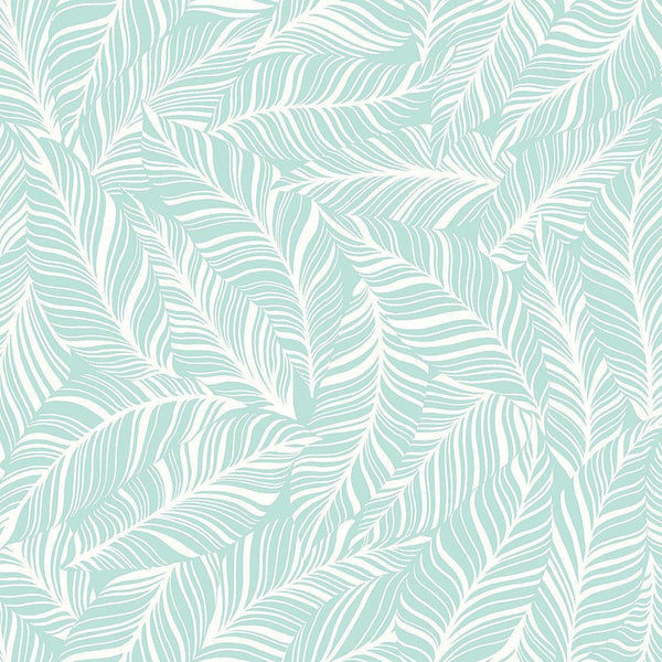 Wallpaper Rainforest Canopy Wallpaper // Aqua 