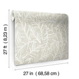Wallpaper Rainforest Canopy Wallpaper // Cream 