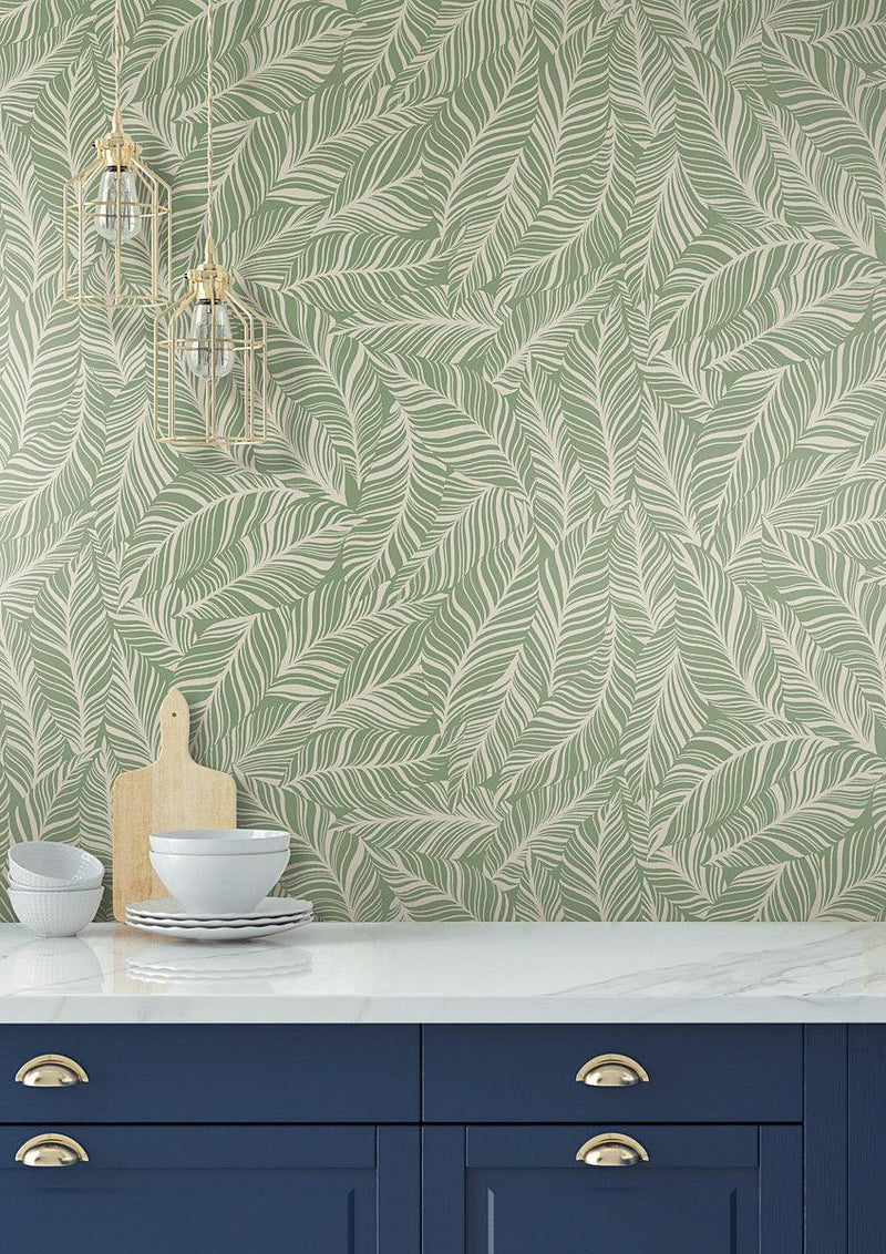 Wallpaper Rainforest Canopy Wallpaper // Green 
