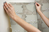 Wallpaper Reclining Cheetahs Peel & Stick Wallpaper // Brown 