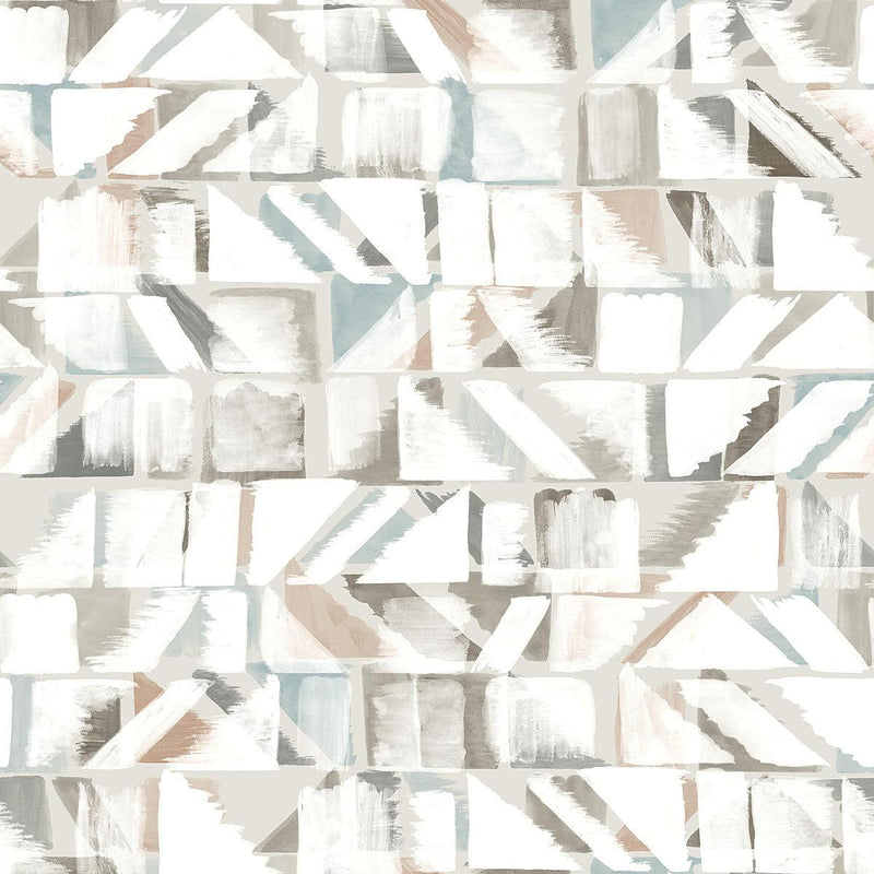 Wallpaper Refraction Peel & Stick Wallpaper Sample // Brown & Beige 8 x 10 