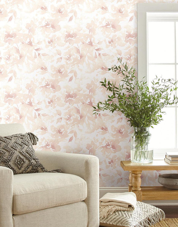 Wallpaper Renewed Floral Wallpaper // Pink 