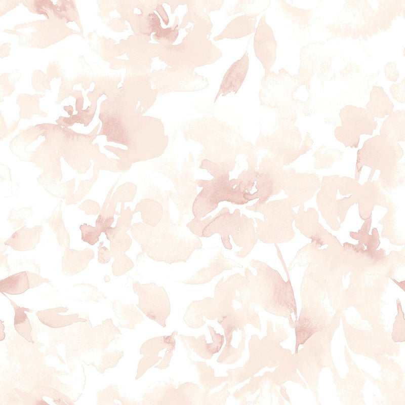 Wallpaper Renewed Floral Wallpaper Sample // Pink 8 x 10 