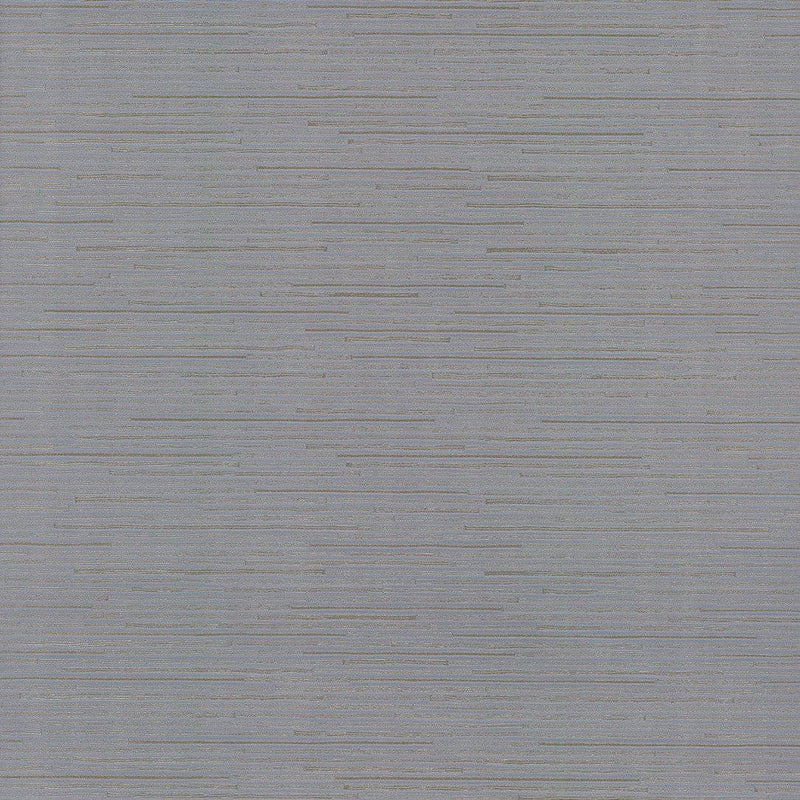 Wallpaper Ribbon Bamboo Wallpaper // Blue & Silver Metallic 