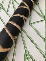 Wallpaper Riviera Bamboo Trellis Wallpaper // Black 