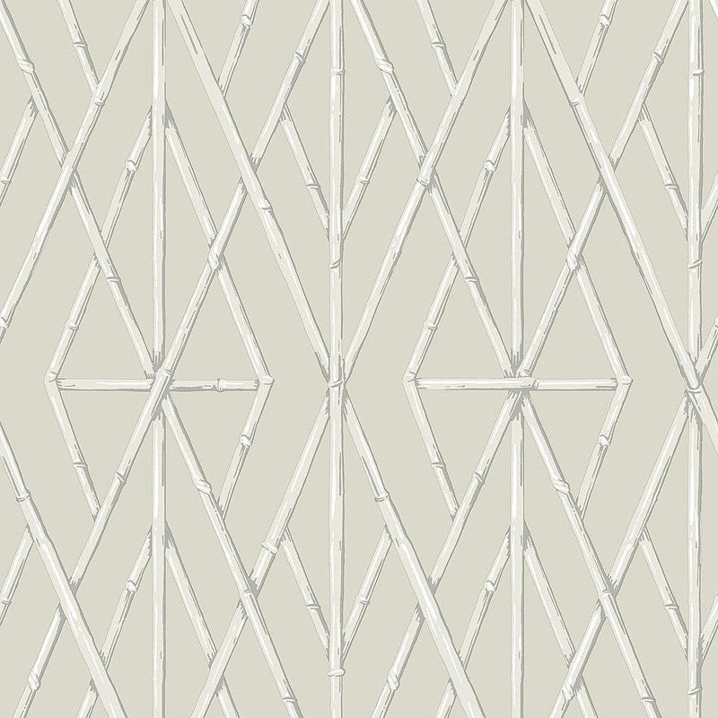 Wallpaper Riviera Bamboo Trellis Wallpaper // Cream 