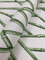 Wallpaper Riviera Bamboo Trellis Wallpaper // Green 