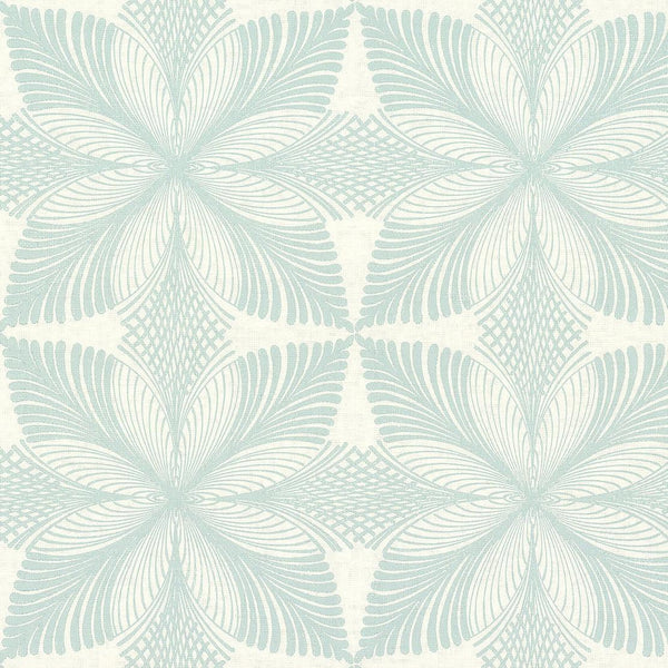 Wallpaper Roulettes Wallpaper // Cream & Blue 