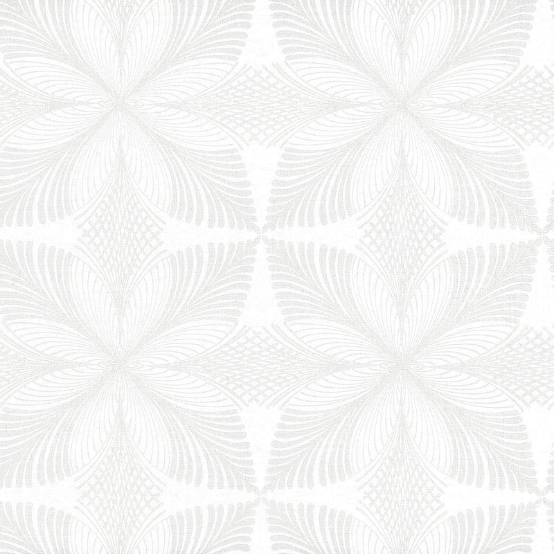 Wallpaper Roulettes Wallpaper // Lily White & Cream 