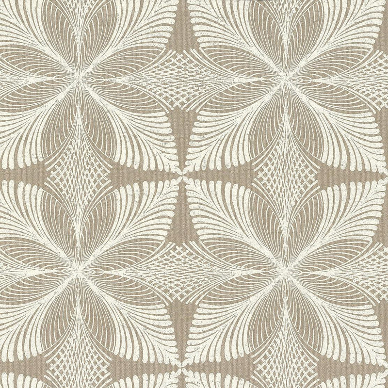 Wallpaper Roulettes Wallpaper Sample // Tan Metallic 8 x 10 