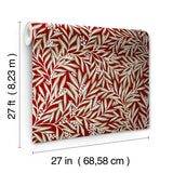 Wallpaper Rowan Wallpaper // Red 