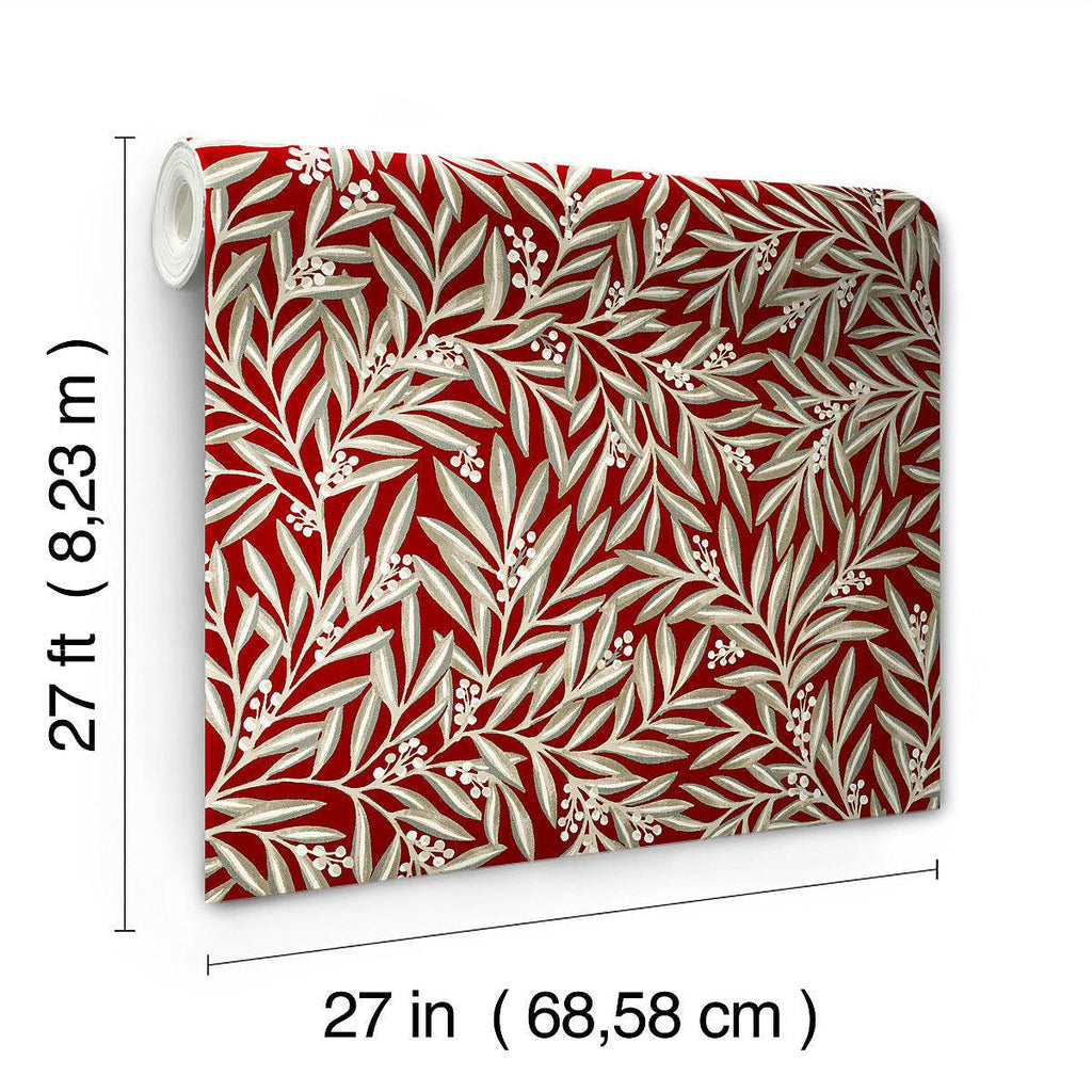 Wallpaper Rovan Red Wallpaper | Trendy Home Decor | Rowan Wallpaper