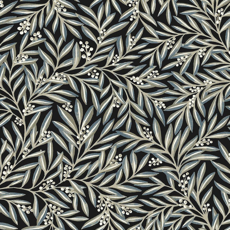 Wallpaper Rowan Wallpaper Sample // Black 8 x 10 