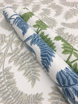 Wallpaper Royal Fern Damask Wallpaper // Blue 