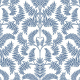 Wallpaper Royal Fern Damask Wallpaper // Blue 